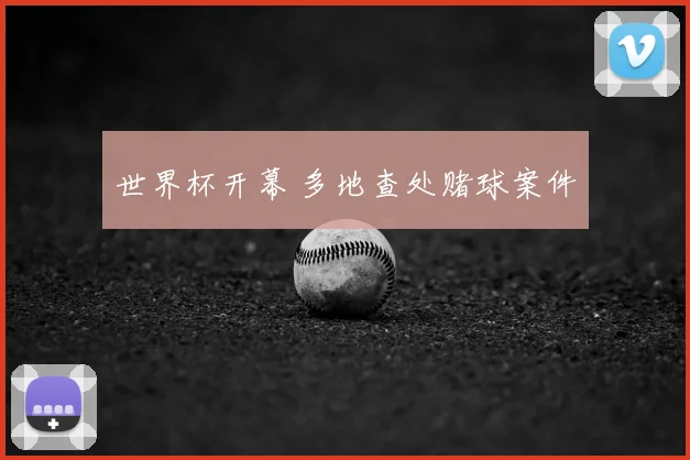 世界杯开幕 多地查处赌球案件