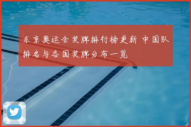 东京奥运会奖牌排行榜更新 中国队排名与各国奖牌分布一览